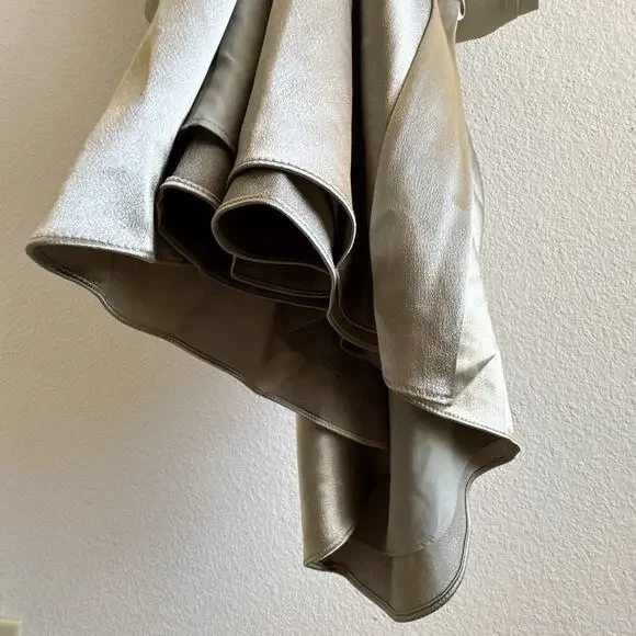 Birdy Grey New Catherine Shiny Satin Moss Green Large Dress - Picture 11 of 16